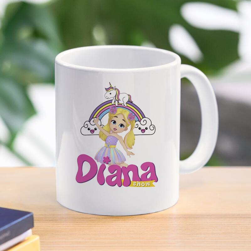 Tazza da Caffè Kids Diana And Roma Show Design Creativo Tazza in Ceramica Tazza per Acqua Latte Amici Ragazze Ragazzi Regalo per Bambini 11oz