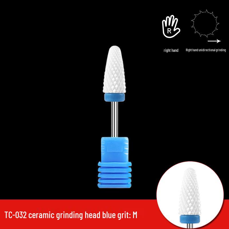 Single Bullet-Shaped Ceramic Nail Grinding Head 2.35