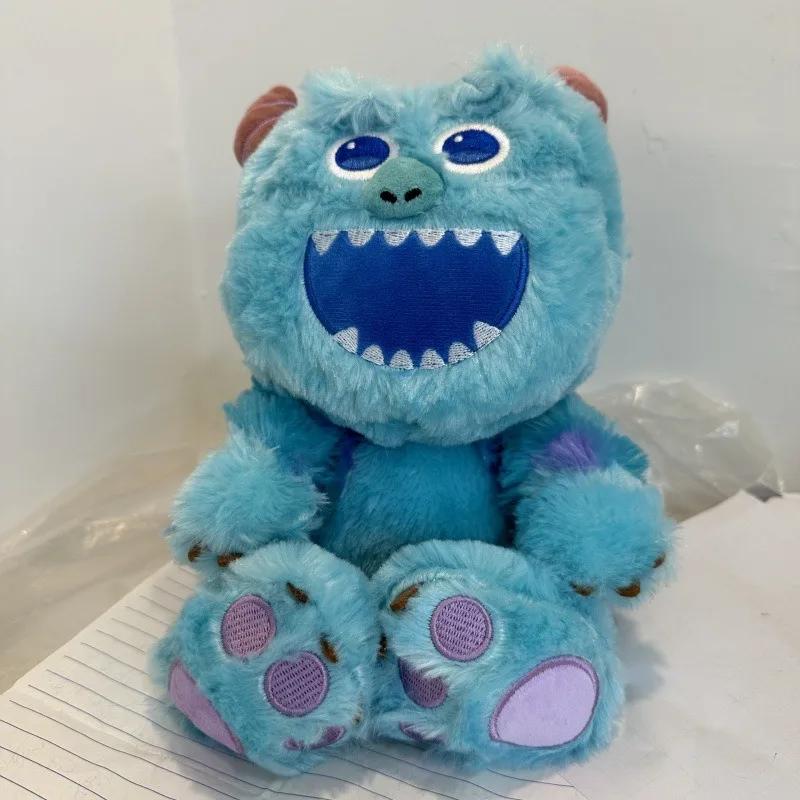 Kawaii Monstro Fúria Azul Brinquedo de Pelúcia Desenho Animado Bonito Boca Torta Fúria Azul Brinquedo de Pelúcia Dando Namorada Presente de Aniversário