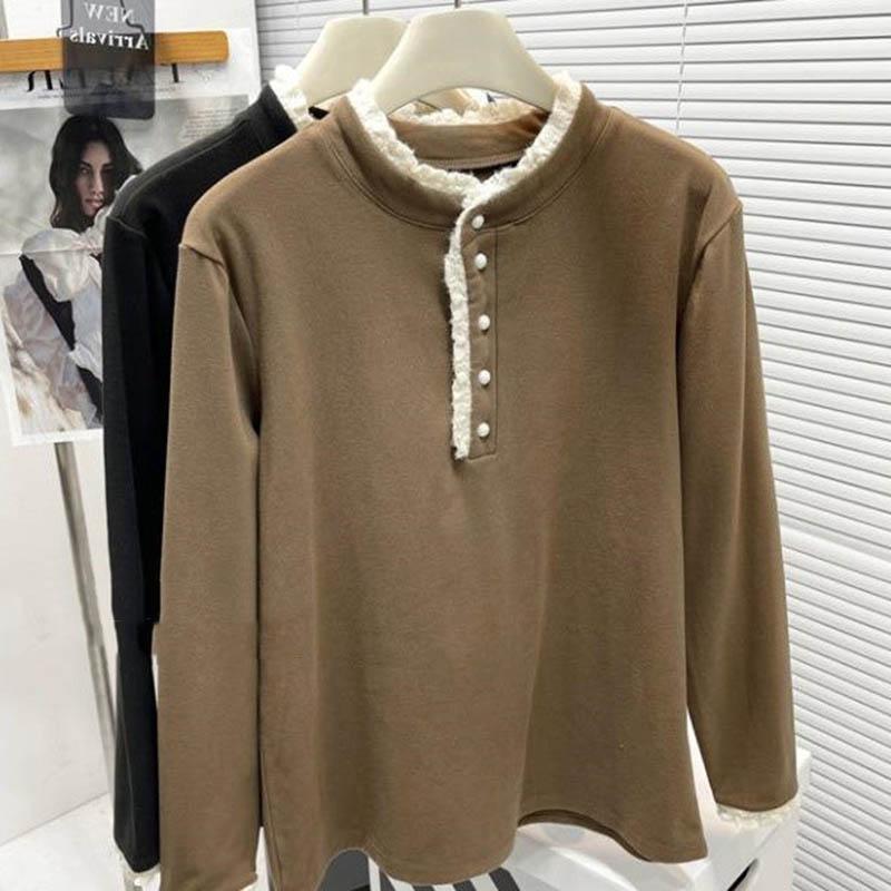 Sweatshirt for Women Cotton Oversize Fleece Loose Casual Long Sleeve Round Neck Top Sweatshirt
