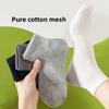 Cotton Anti-odor Summer Lightweight Short Socks for Men, Anti-tear Sports Socks with Mesh Ventilation and Straight Corner Cuffs.