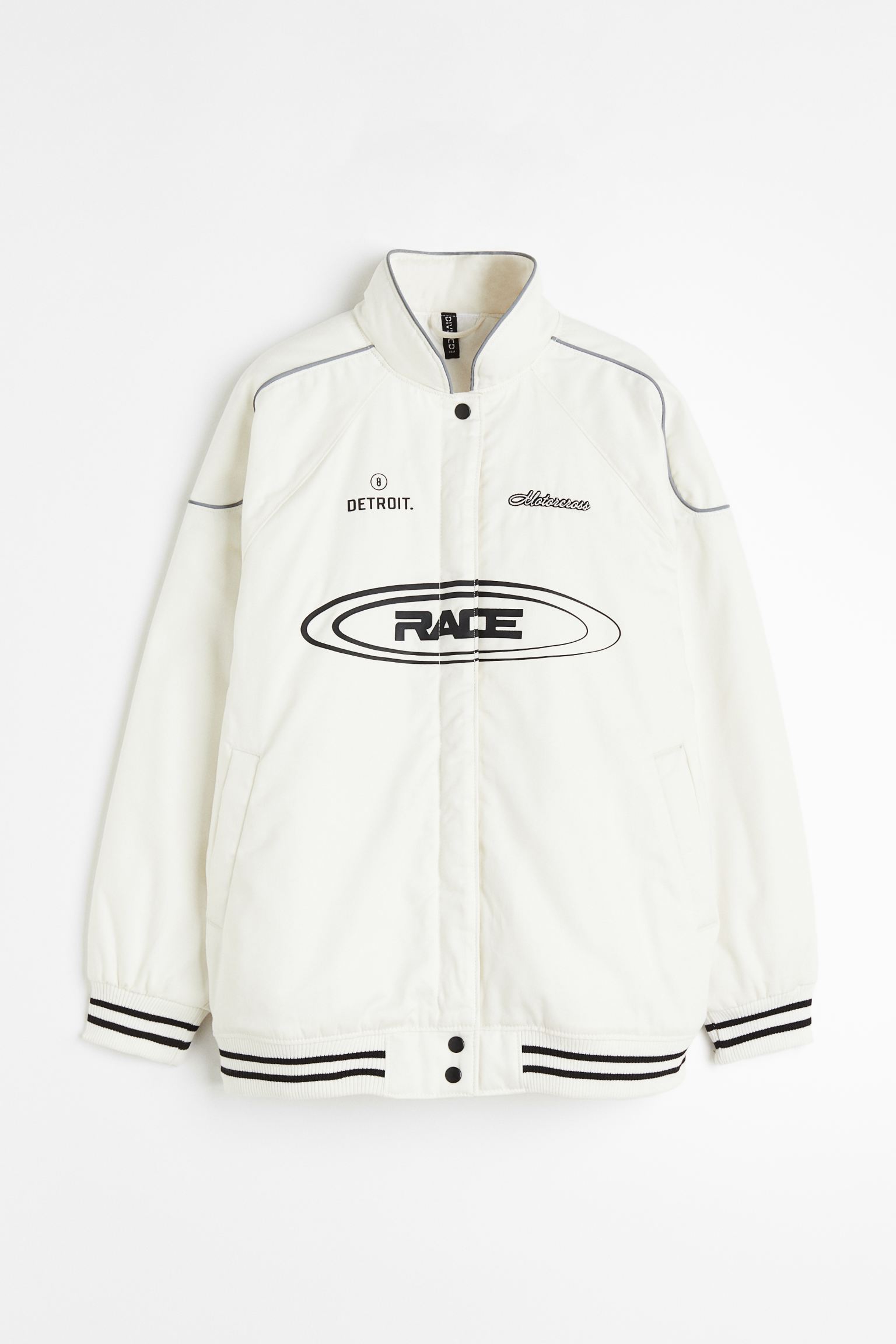 

Printed racer jacket