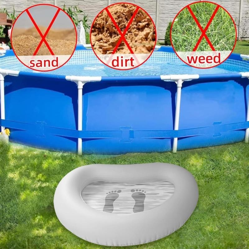 Inflatable Foot Bath Tub With Air Pumps Foot Soaking Bath Basin For Camping Beach Outdoor Use