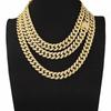 15mm Exaggerated Full Diamond Cuban Chain Necklace: Men's Hip Hop Gold Statement Accessory