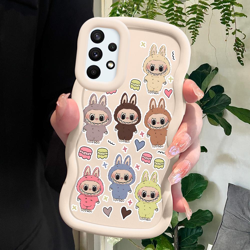 

Окрашенный узор Big Wave Edge Мягкий силиконовый материал Macaron чехол для телефона противоударный защитный резиновый чехол для Samsung Xiaomi Poco Redmi Redmi Note 10 Pro белый