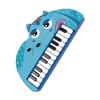 Piano Keyboard for Kids Cartoon 22 Keys Early Educational Animal Toddler Electronic Piano Toys Hippo Style