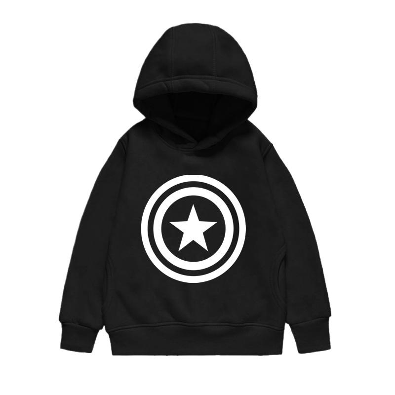 Captain America Black Widow Cartoon Anime Periphery Children's Hoodie New Style Spring and Autumn Boys and Girls Hoodies