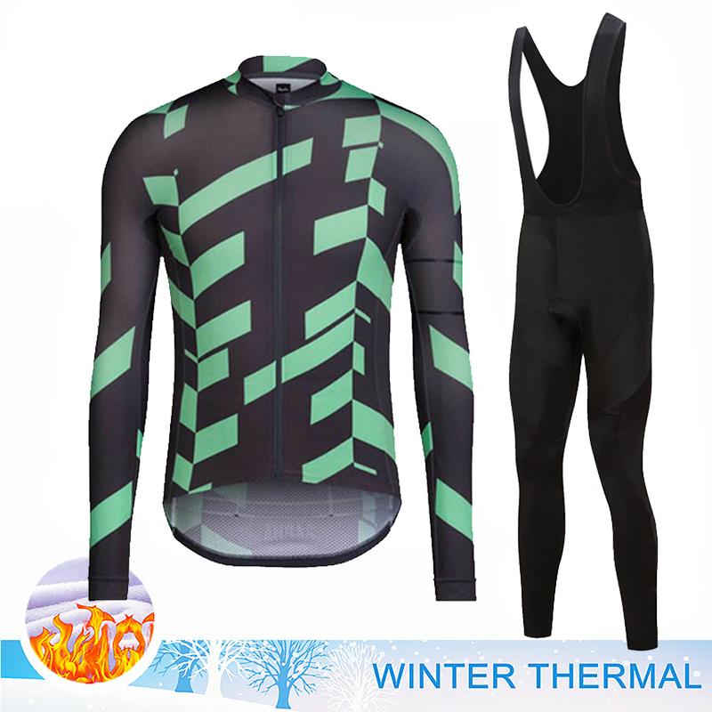 2026 Winter Velvet Warm Thermal Fleece Cycling Jersey Set Men MTB Bicycle Clothes Wear Ropa Ciclismo Racing Team Bike Outoddr Warm Clothing