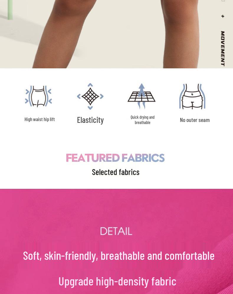 Dopamine Yoga Shorts: High Waist, Breathable, Nude Feel, Elastic Three-Point Safety.