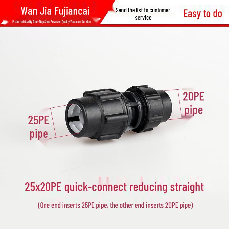 PE-Rohrverbindungsstücke: Schnellkupplungen für Leitungswasser, wärmefreie Ventile, Winkel, T-Stücke, 4- und 6-Punkt-Anschlüsse