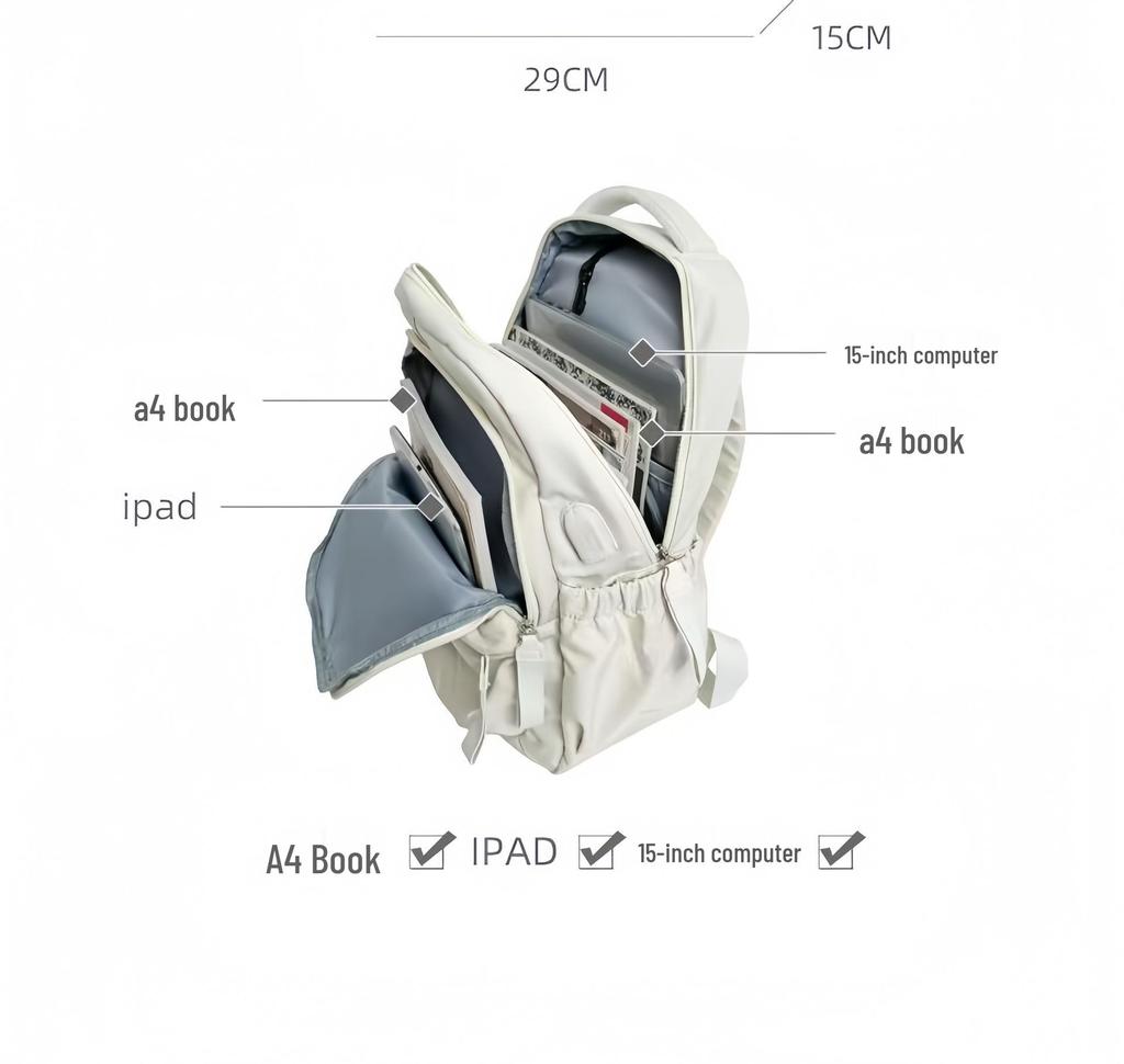 Large Capacity Travel Backpack - Unisex Design for Students and Casual Use