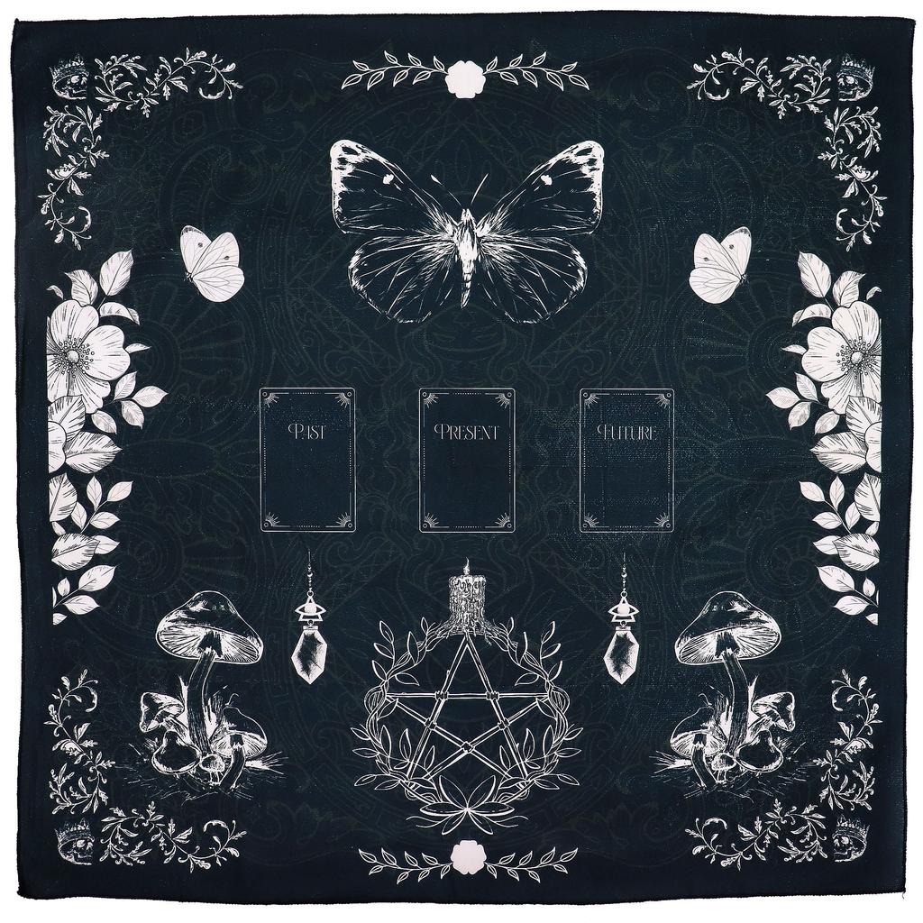 2x Tarot Reading Cloth Pentagram Past Present Future