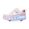 Four wheel roller shoes Boys and girls walking shoes can walk, slide and shrink flashing lights for primary school students