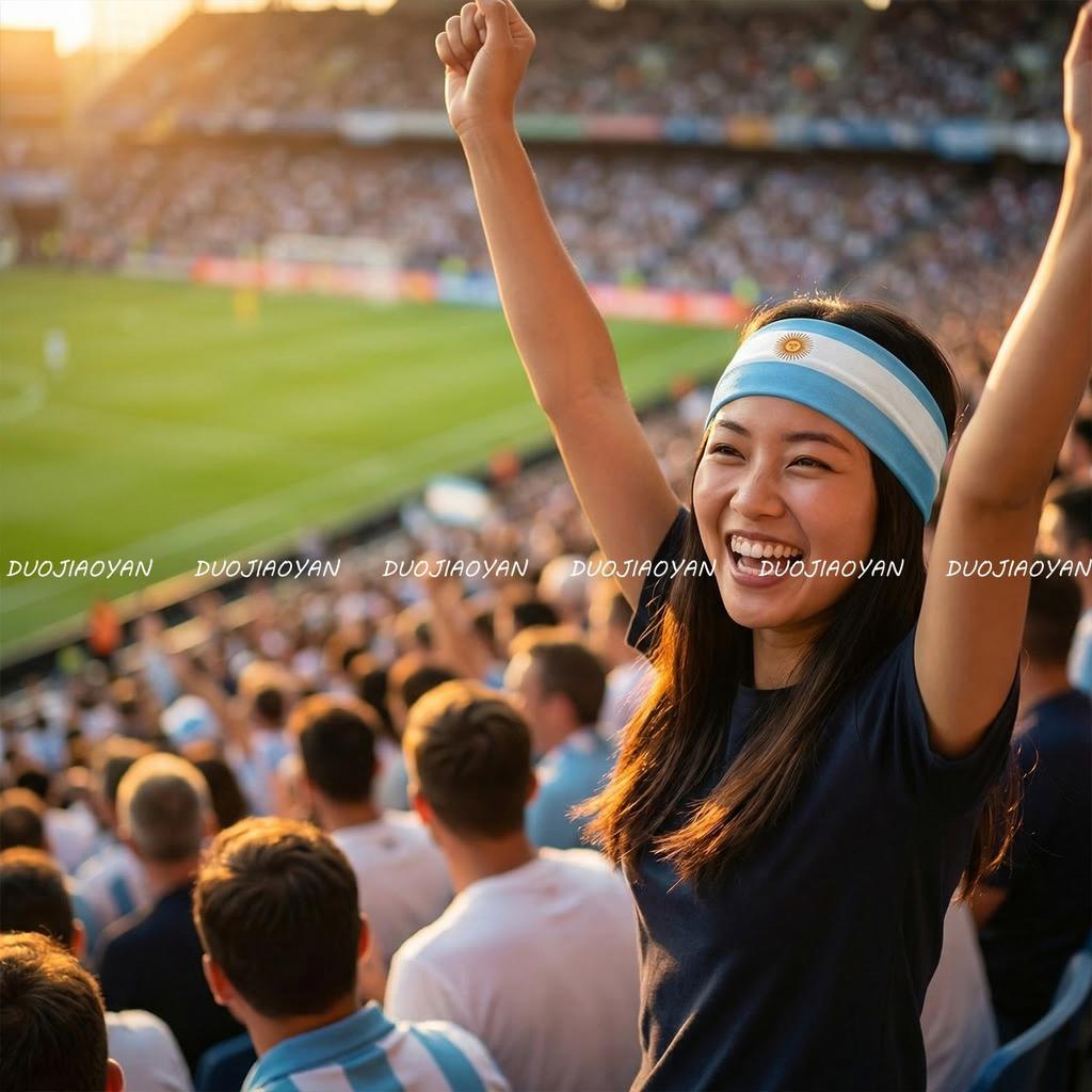 World Cup Flag Headband Football Fan Headband Sweat-Wicking Elastic Sports Headband Party Party Headwear