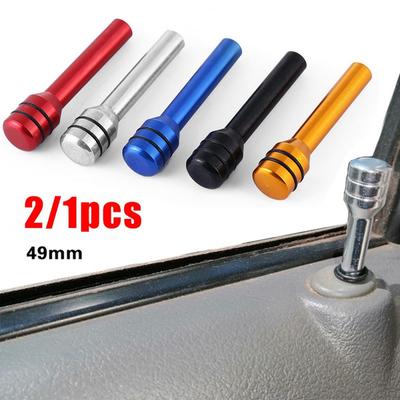 2pcs 49mm Car Door Lock  Pull Pins Aluminum Alloy Security Universal Doorslot Button Buckle Auto Truck Interior Accessories