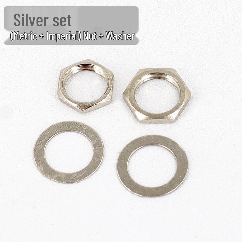 Electric Guitar Output Jack Nut Washer 6.35mm Audio Bass Male Inch Thread Hex Screw