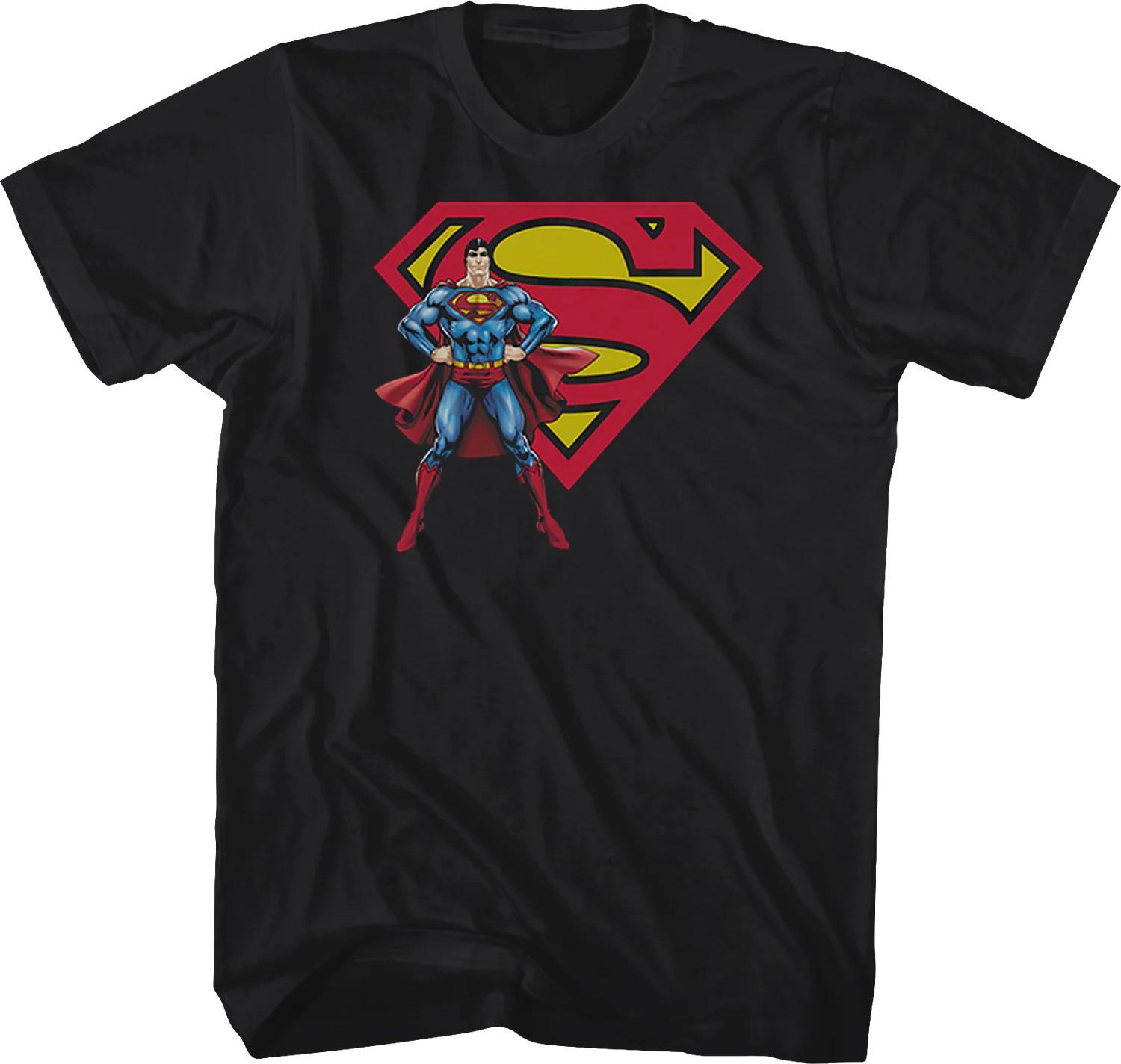 DC Comics Superman Logo Black T-Shirt S