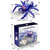 1 Set Giocattoli Scherzo a Movimento Rapido Ragno Strisciante Telecomandato con Occhi Rossi a LED Ragno Rampicante Giocattolo con Telecomando per Bambini Regalo