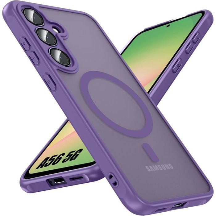 Coque de protection - BOOLING - Samsung Galaxy A56 5G - Violet - Antichoc - Protection caméra