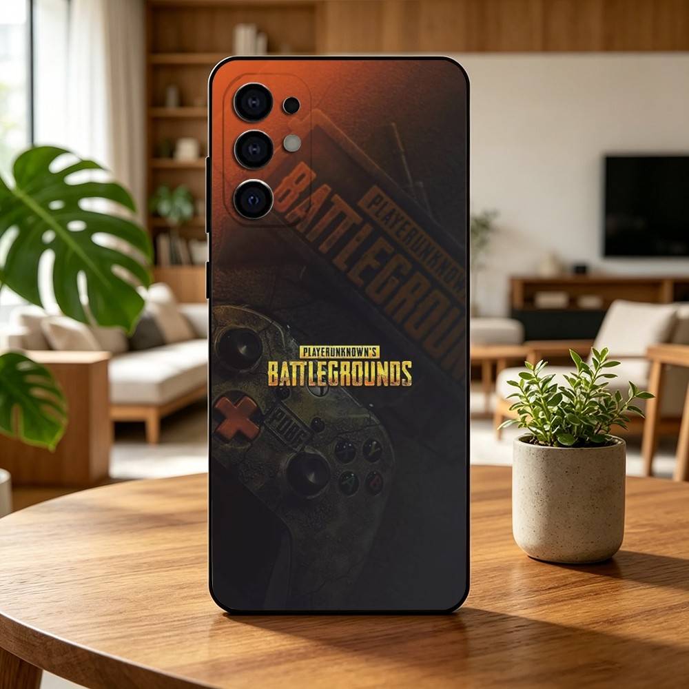 P-U-B-G M-Mobile Game Phone Case For Samsung S25,S24,S21,S22,S23,S30,Ultra,S20,Plus,Fe,Lite,Note,10,Black Cover