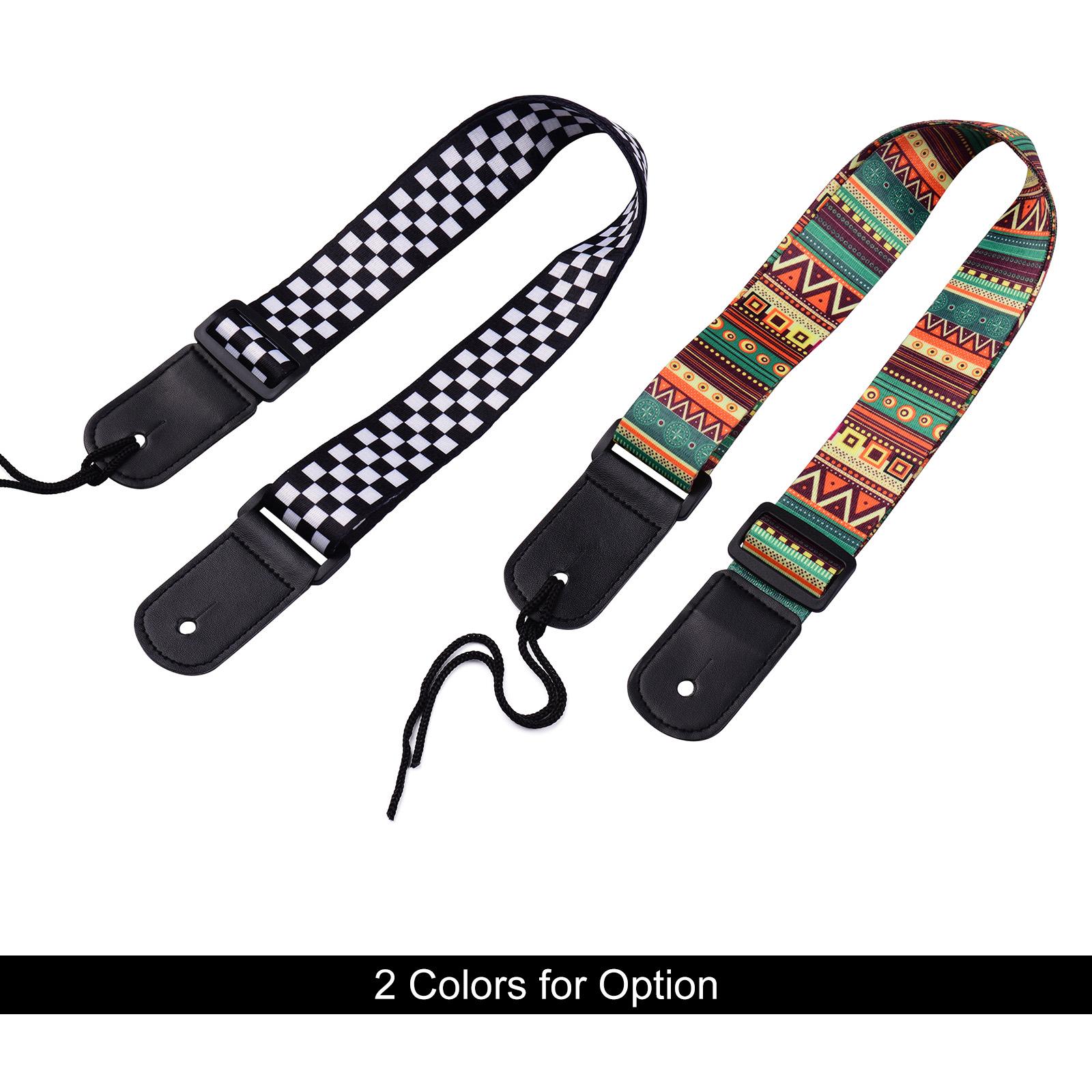

Регулируемый ремень для укулеле, мягкий полиэстеровый плечевой ремень с пластиковой пряжкой, подвесная веревка для укулеле разноцветные