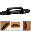 1/2pc Antique Metal Door Handle Heavy Duty Barn Door Pull Black Solid Cast Iron Sliding Door Handle Grip Accessories