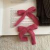 2Pcs/set Korean Winter Knit Bow Hair Clip Fashion Crochet Barrettes for Schoolgirl Cute Hair Accessories All-Match Headwear