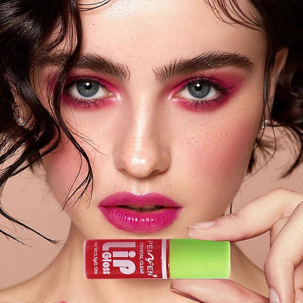 6 Colors Lip Stain Hydrating Lip Oil, Fat Oil Lip Drip Hydrating Lip Glow Oil Moisturizing Lip Gloss Lasting Tinted Plumping Lip Oil