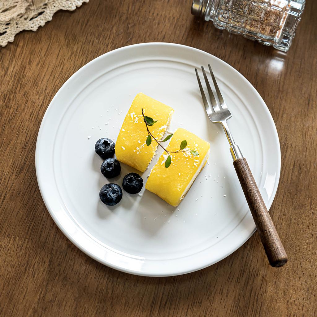 Premium Bone Saucer Pure White Ceramic Saucer Tableware Round Vegetable Saucer Home Restaurant Dessert Saucer Cold Dish