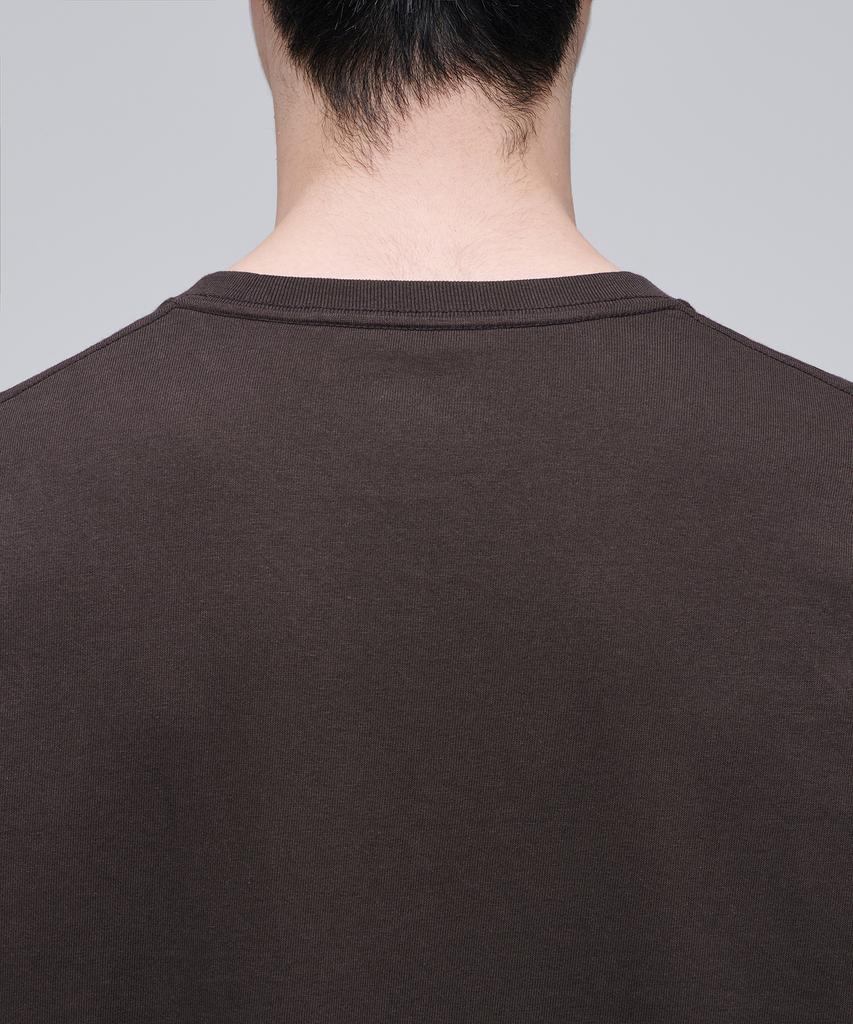 MUSINSA STANDARD Basic Long Sleeve T-Shirt [Dark Brown]