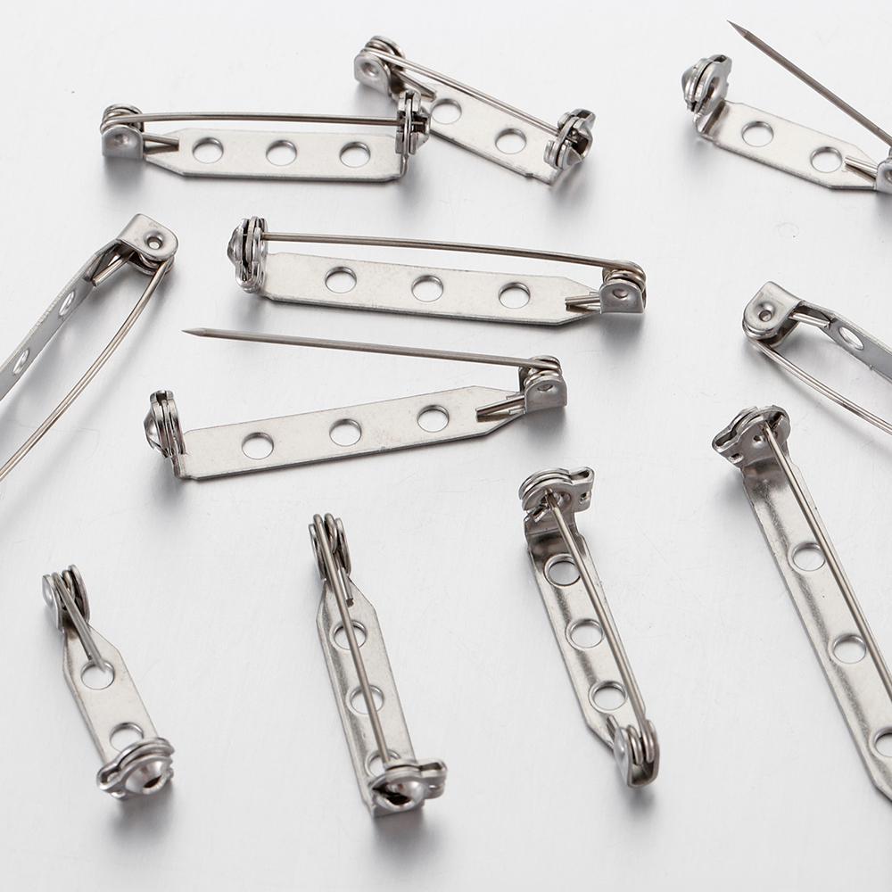 20 Stück 20mm 25mm 32mm 38mm Edelstahl Broschennadel Sicherheitsnadel Basis Einstellungen Nadel Zubehör DIY Schmuckherstellung Komponente