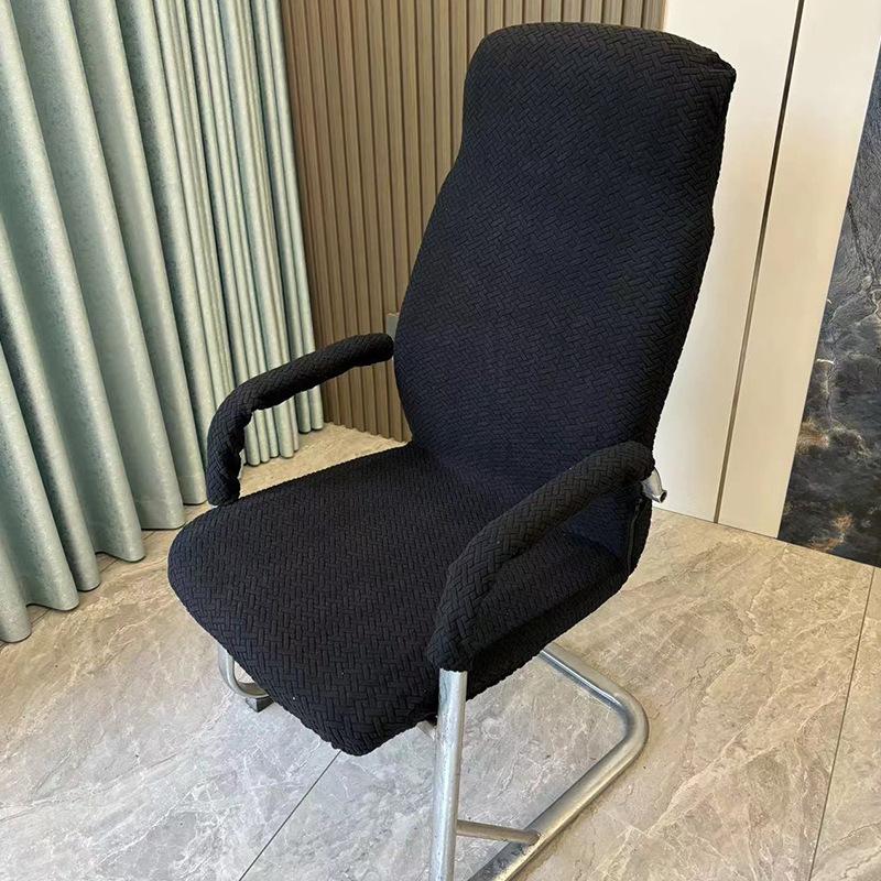 

1PC L Retro Texture Office Armchair Cover Stretch Spandex Computer Chair Covers Lift Rotating Chair Case Desk Chair Cover чёрный