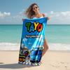 1pc Tayo The Little Bus3 Beach Towel, Comfortable and Thick, and Swimming/Bath/Picnic/Camping Towel, Suitable for Seaside Beaches
