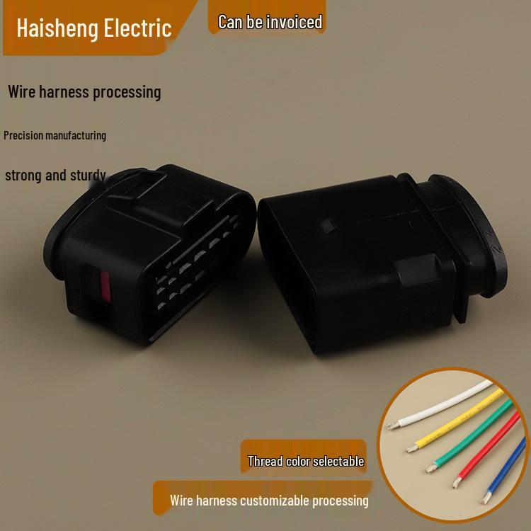 Volkswagen Reversing Radar Wiring Harness Connector: 3C0973837 Mating Connector, 3C0973737 Male & Female, 6189-7103 Compatible.