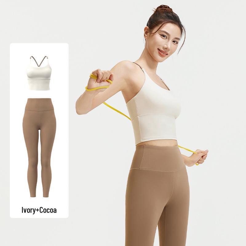 

Бесшовный ударопрочный спортивный топ для йоги со стильной спинкой для женщин Medium