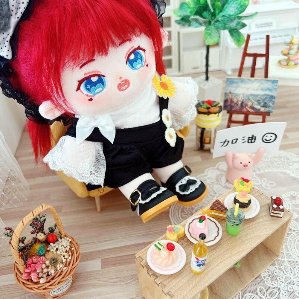 Outfit Mini Clothes Cotton Stuffed Dolls Doll Pants 20cm Doll Clothes Doll Fur Coat Doll Plush Vest