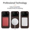 for Magsafe Case for iPhone 15 16 17 Pro Max 17Pro 17 Air 16Pro Retro  Genuine PULL-UP Leather Magnetic Phone Back Cover