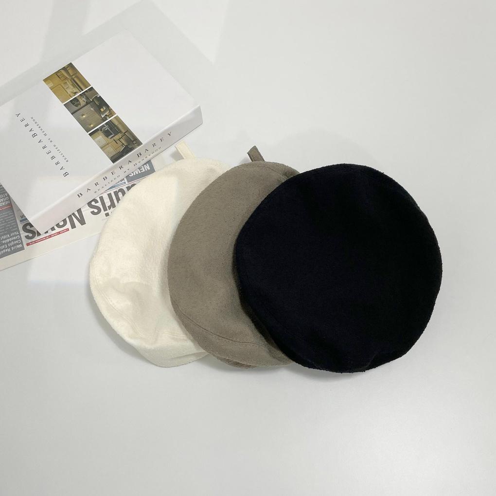 Women's and Men's Couple Daily Buckle Beret Hat