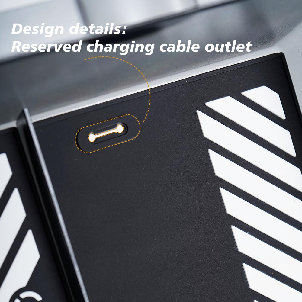 Hidden Console Storage Tray Fits Tesla Model Y Juniper 2026 Model Y L Translucent Smoked ABS Box 2/4/6PCS Silicone Anti-slip Set