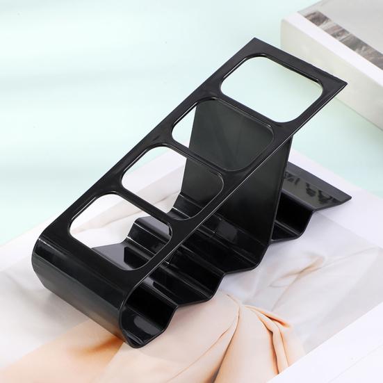 Control Holder Small Desktop Storage Rack with 4 Slots Anti-Slip Base Small