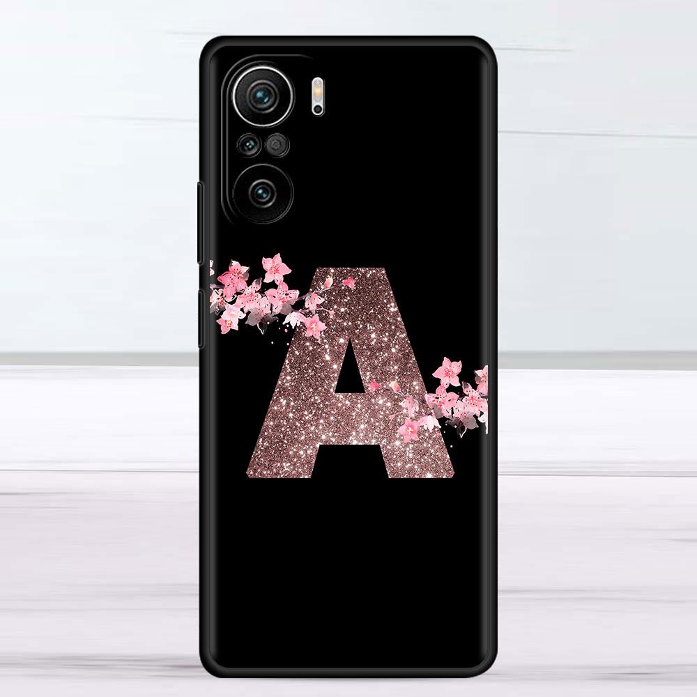 

Цветочная буква розовый модный начальный чехол для Xiaomi Redmi Note 11 10 Pro 12 9S 9 8 9C 9A K40 10C 8T 9T силиконовый чехол для телефона Redmi Note 8 Pro