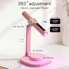 LINMANDA Handheld Nail Lamp Portable LED Nail Lamp with Stand Rechargeable Suitable for Gel Nail Polish and DIY Nail Art