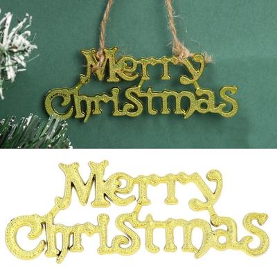 10pcs Merry Christmas Xmas Tree Pendant Plastic Door Hanging Ornament Merry Christmas Pendant