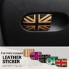 1PC Car Glove Box Handle Decorative Storage Box Leather Sticker For MINI COOPER S For F55 F56 F57 F54 F60 Car Interior Stickers
