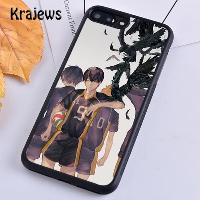 Krajews Haikyuu!! Volleyball Team Logo Phone Case For iPhone 14 5s SE 6s 7 8 plus X XR XS 11 12 13 pro max Samsung S21 S22 ultra