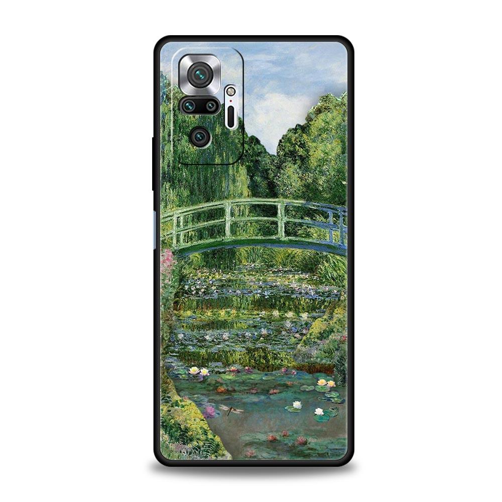 Claude Monet Art Phone Case For Xiaomi Redmi Note 14 13 5G 10 11 12 Pro Plus 4G 14C 13C 12C 10C Black Cover