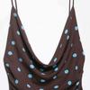 Retro Blue Polka Dot Spaghetti Strap Tank Top for Women - Summer 2026 Collection