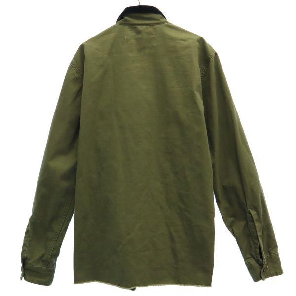 Replay Langarm Hemdjacke XS khaki Herren Gebraucht