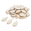 50x Unfinished Wood Leaves Tag Wooden Pieces Cuts DIY Art Crafts Decor