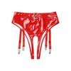 Wetlook stringtrosa för damer, öppna shorts underkläder Lackläderunderkläder Bikinitromlar Sexiga Hot Pants